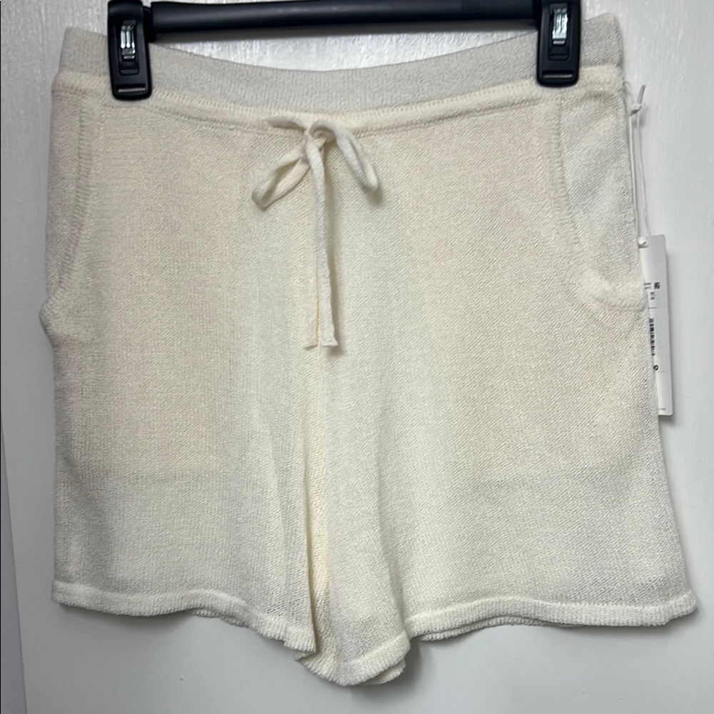 Every, High Rise Drawstring Coordinating
Knit Shorts, Soft White, Size: S - Picture 2 of 11